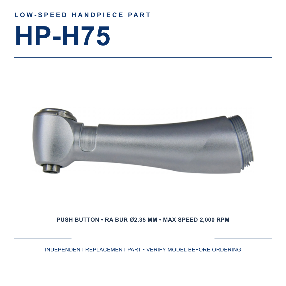 HP-H75 Head Part Compatible with W&H WI-75 E/KM