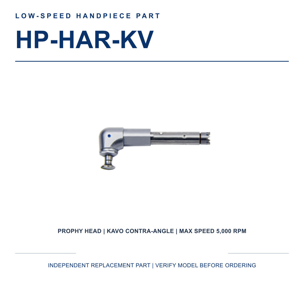 HP-HAR-KV replacement prophy head compatible with KaVo contra angle