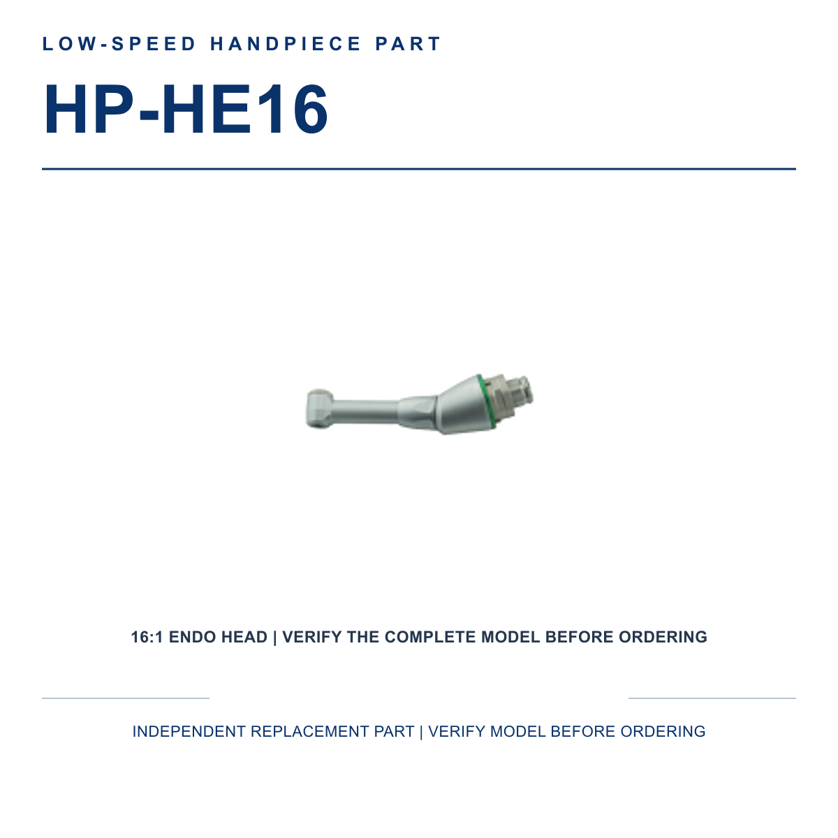HP-HE16 16 to 1 endodontic head compatible with NSK Endo Mate