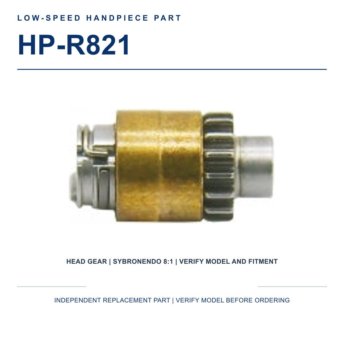 HP-R821 replacement head gear compatible with SybronEndo 8 to 1