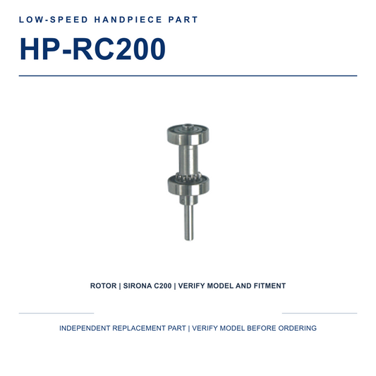 HP-RC200 replacement rotor compatible with Sirona C200 contra angle
