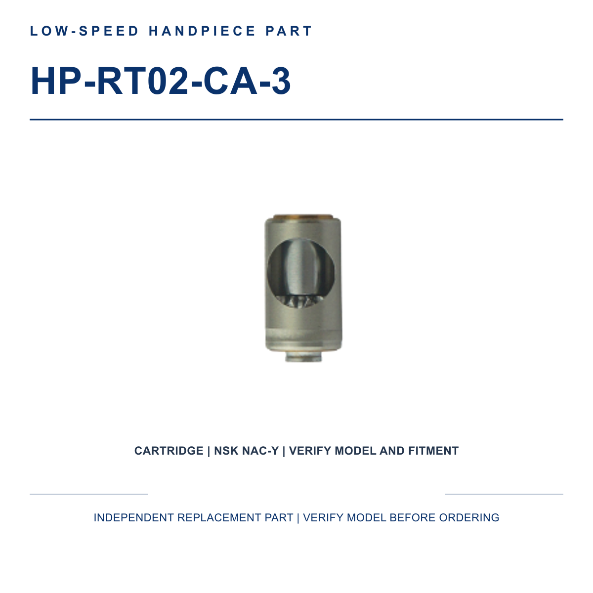 HP-RT02-CA-3 replacement cartridge compatible with NSK NAC-Y contra angle